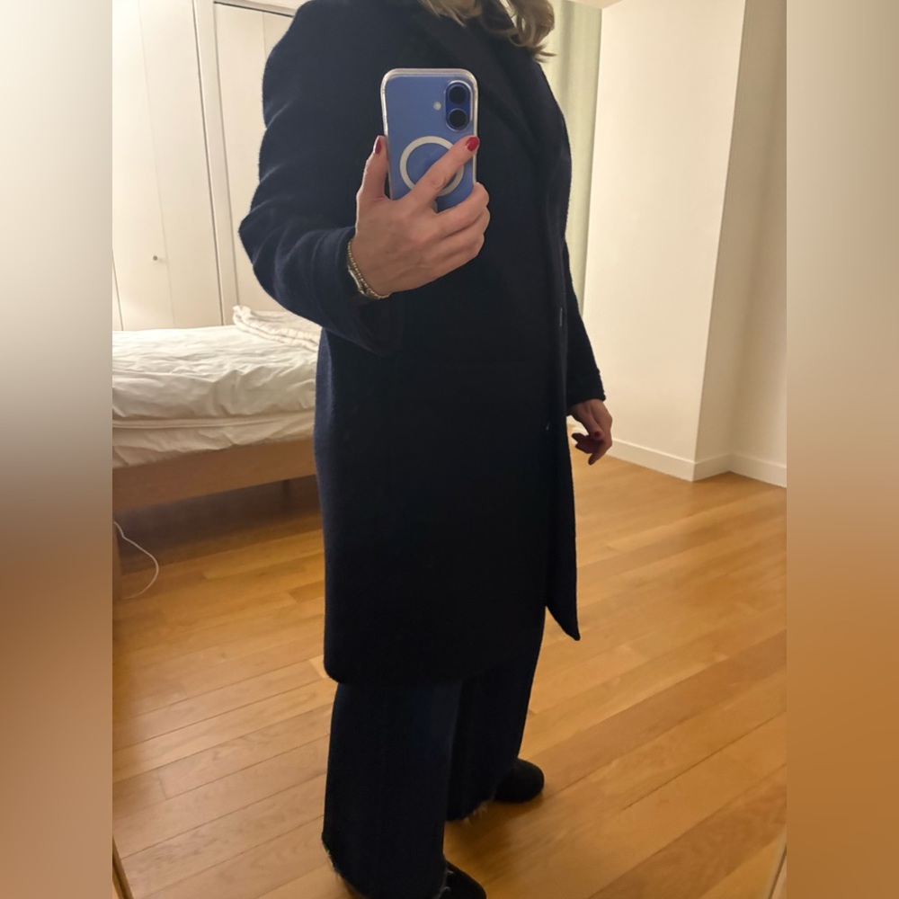 A.P.C. Dark Blue Wool Overcoat - Picture 7 of 7